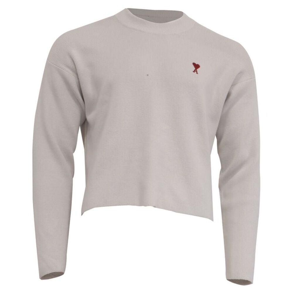 Ami Ami de Cœur Sweater White Cotton